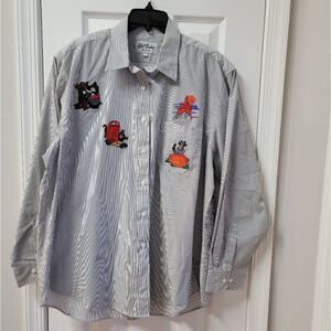 Vintage Halloween Chambray Shirt XL